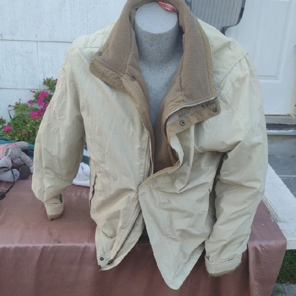 Men's Cream Jacket - Picture 1 of 5